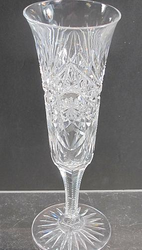 Champagne American Brilliant Period hand Cut Glass blown