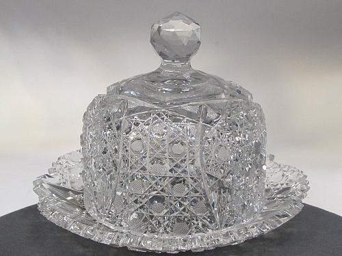 9.5" Covered cheese dome dish with under Plate ABP