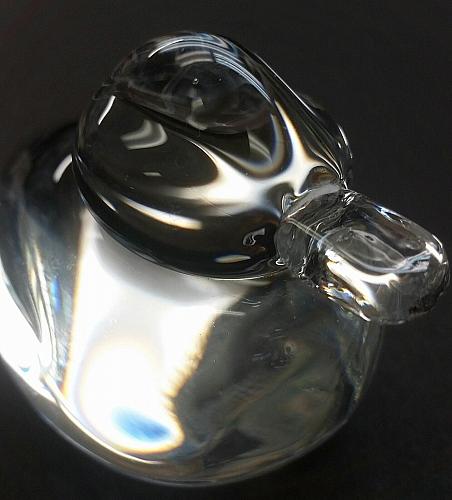 Hand made crystal duck made by Steuben artist for Lenox