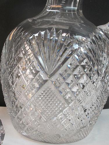 American Brilliant Period Cut Glass cruet ABP Antique