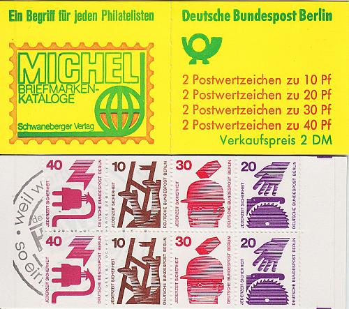 GERMANY BERLIN [Markenheft] MiNr 09 a ( **/mnh )