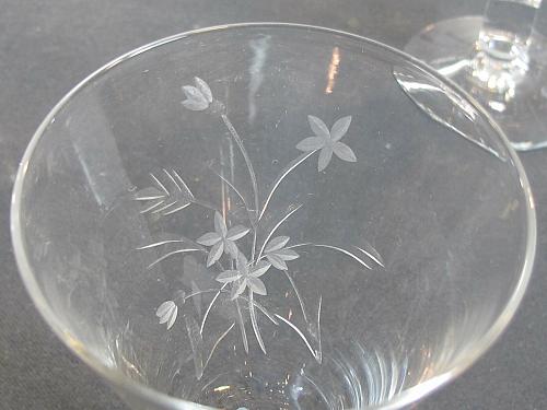 Reizart Nydia Cut glass sherry stem Hand cut 947 Starlight