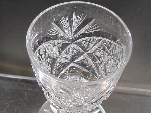 4 Signed Libbey liquor American Brilliant Period hand Cut Glass blown