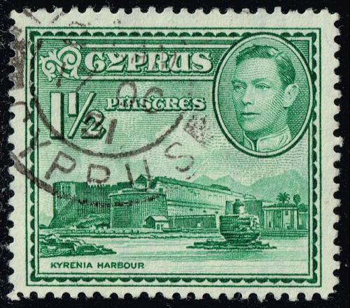 Cyprus #165 Kyrenia Castle and Harbor; Used (3Stars) |CYP0165-02XRS