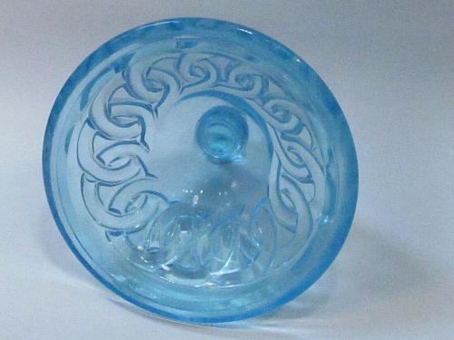 Replacement Glass Lid Depression blue, Made in USA ,