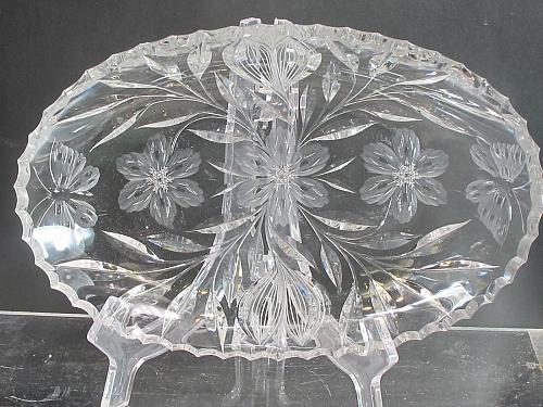 ABP cut glass dish Murillo Pairpoint Butterfly ANTIQUE
