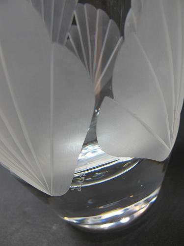 Cut Glass vase Lenox USA crystal Fanlight Special edition