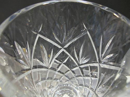Signed Waterford Hand Cut glass vase Irish Crystal