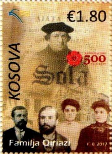 Kosovo Stamps 2017. Martin Luther. 500th Anniversary of Reformation. Set MNH