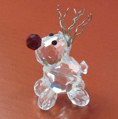 Iris Arc red nose reindeer crystal