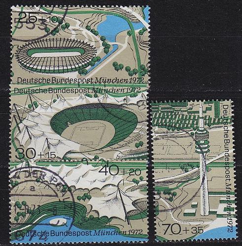 GERMANY BUND [1972] MiNr 0723-26 ( O/used ) Olympiade