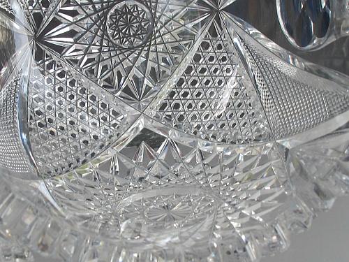 Sugar and creamer American Brilliant Period Cut Glass Antique sg