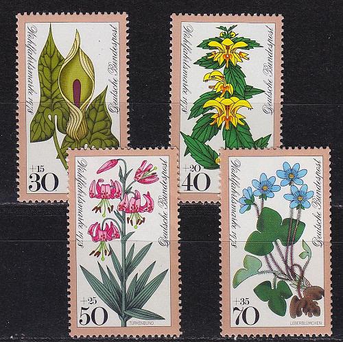 GERMANY BUND [1978] MiNr 0982-85 ( **/mnh ) Blumen