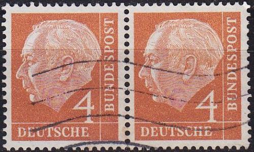 GERMANY BUND [1954] MiNr 0178 2er ( O/used )