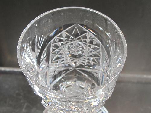 4 Signed Libbey liquor American Brilliant Period hand Cut Glass blown