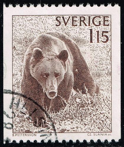 Sweden #1234 Brown Bear; Used (5Stars) |SVE1234-07