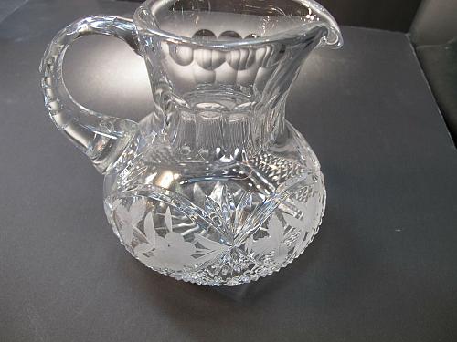 Cut glass Pitcher lead crystal