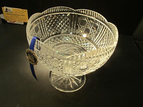 Hand Cut Glass compote, Tipperary crystal