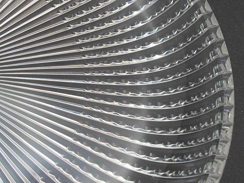 Hand Cut 24% lead crystal large tray signed O'Rourke