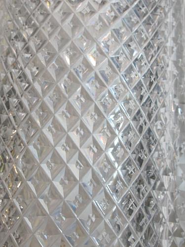 American Brilliant Period Cut Glass Pitcher strawberry diamond Antique