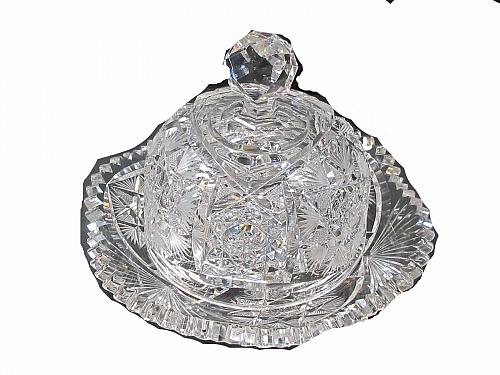 8" Covered butter dome with under Plate