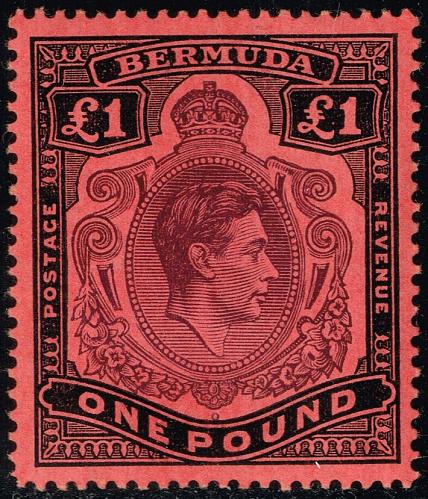 Bermuda #128b King George VI; Unused (4Stars) |BER0128b-02XVK