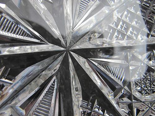 Signed Hawkes Antique Cut Glass dish American Brilliant period, ABP