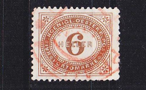 ÖSTERREICH AUSTRIA [Porto] MiNr 0027 D ( O/used ) [01] rot-O