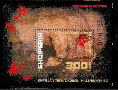 Albania Stamps 2006. CULTURAL MONUMENTS "CAVES". Block MNH