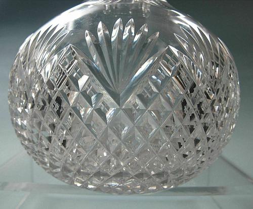 Strawberry diamond and fan Carafe American Brilliant Period hand Cut Glass