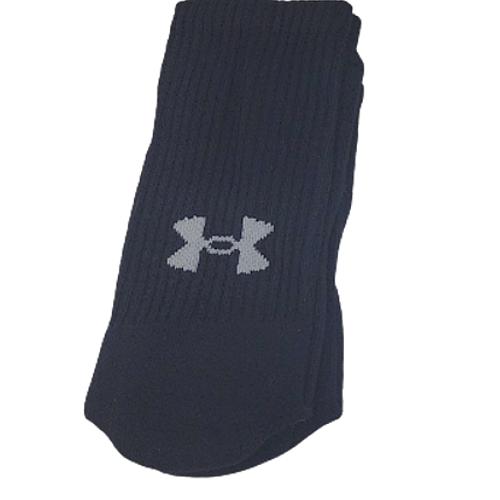 Under Armour Mens Womens Crew Socks 3 Pairs UA Training Large Design Athletic