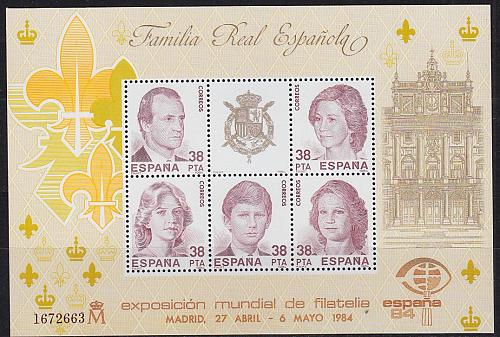 SPANIEN SPAIN [1984] MiNr 2627 Block 27 ( **/mnh )