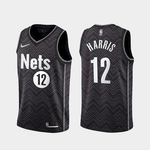 Men's Brooklyn Nets Joe Harris Black 2021 Earned Edition Jersey