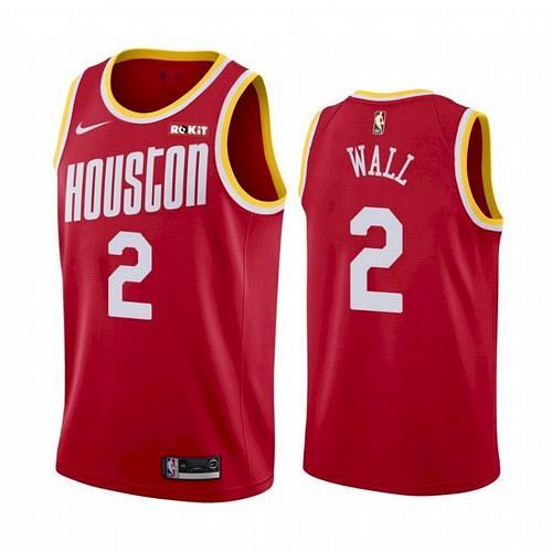 Men's Houston Rockets John Wall Red Classic Jersey