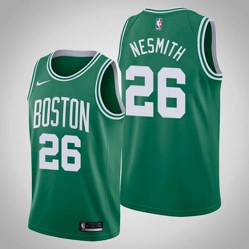 Men's Boston Celtics #26 Aaron Nesmith Green 2020 Draft Jersey