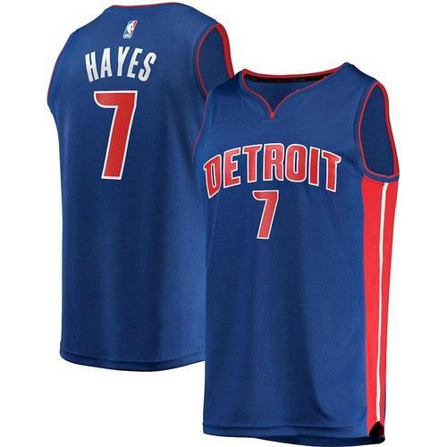 Men's Detroit Pistons #7 Killian Hayes Blue 2020 Draft Jersey