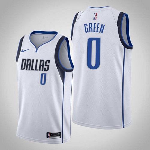 Men's Dallas Mavericks Josh Green White Association 2020 Draft Jersey