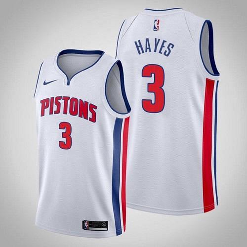 Men's Detroit Pistons Killian Hayes White Association 2020 Draft Jersey