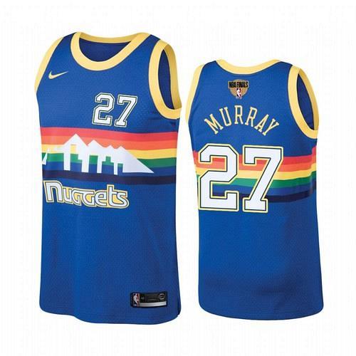 Men's Denver Nuggets #27 Jamal Murray Blue Classics 2020 Finals Jersey
