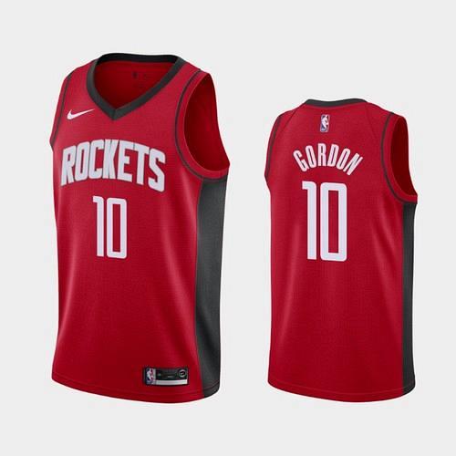 Men's Houston Rockets #10 Eric Gordon 2020 Red Icon Jersey
