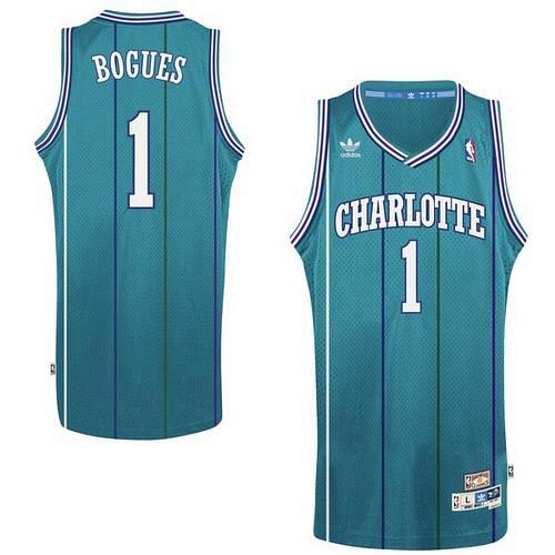 Men's Charlotte Hornets #1 Tyrone Muggsy Bogues Green Jersey