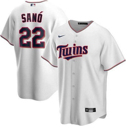 Men Miguel Sano White Minnesota Twins Home 2020 Replica Player Jersey