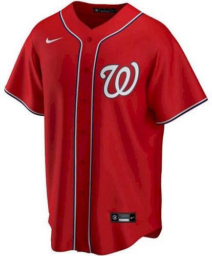 Men Red Washington Nationals Alternate Replica Team Jersey