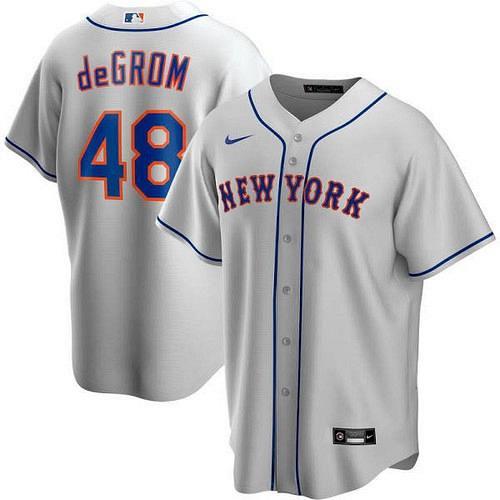 Men Jacob deGrom New York Mets Gray Road 2020 Replica Player Jersey