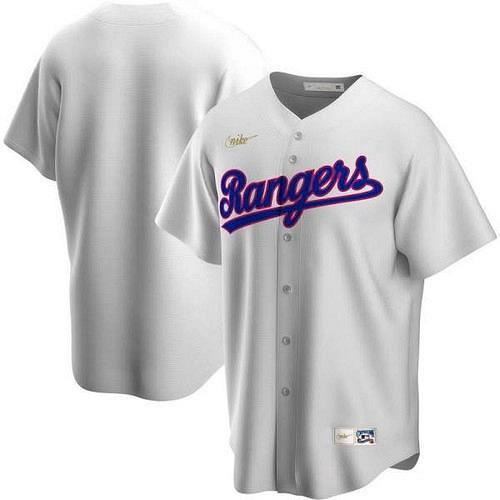 Men Texas Rangers White Home Cooperstown Collection Team Jersey