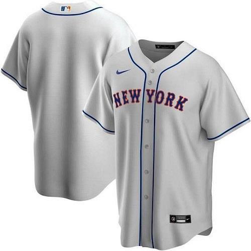 Men New York Mets Gray Road 2020 Replica Team Jersey
