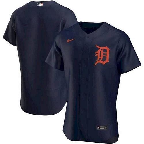 Men Detroit Tigers Navy Alternate Authentic Team Jersey