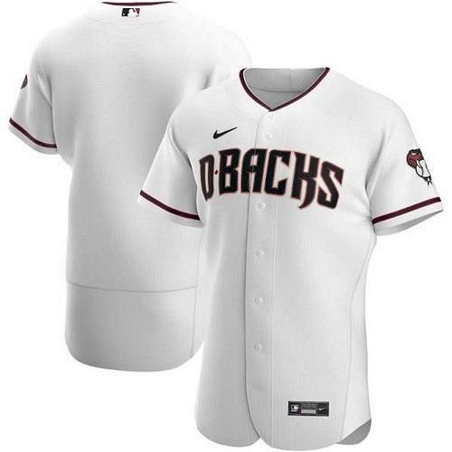 Men Arizona Diamondbacks White Home Replica Team Jersey