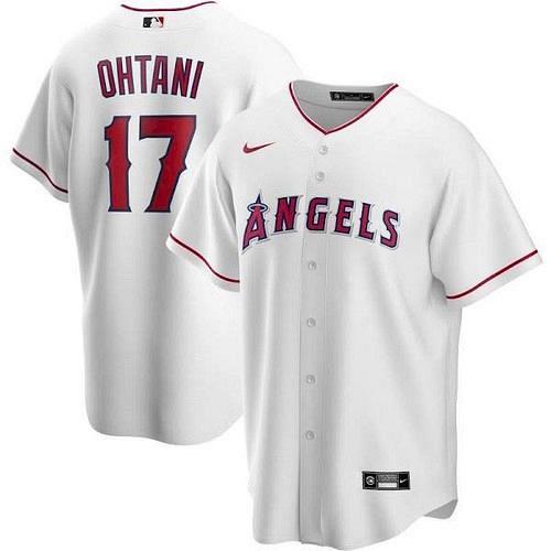 Men Shohei Ohtani Los Angeles Angels White Home Replica Player Name Jersey