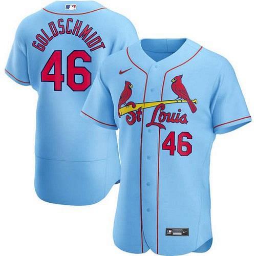 Men Paul Goldschmidt St. Louis Cardinals Light Blue Alternate Authentic Player Jersey